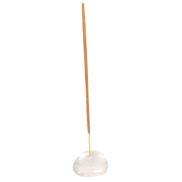 Incense Holder Crystal Clear Quartz Heart with free Palo Santo incense